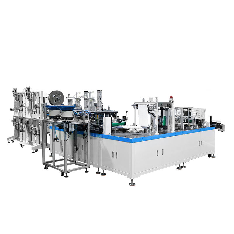 Fully Automatic Lengthened Headband Folding Button Mask Machine