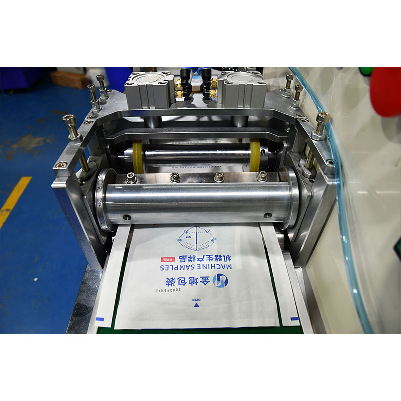 Automatic Lengthening Headband Folding Mask Packing Production Line with Threading Buckle Function & Sticking Sponge Strip Function.